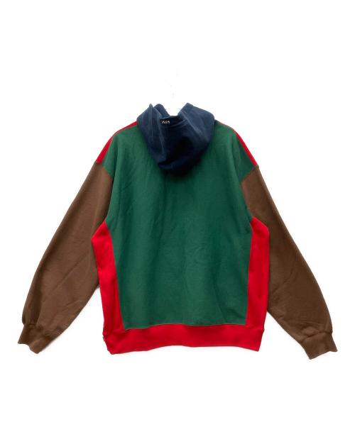 SUPREME（シュプリーム）SUPREME (シュプリーム) プルオーバーパーカー レッド×ブラウン×ネイビー×グリーン サイズ:XXLの古着・服飾アイテム