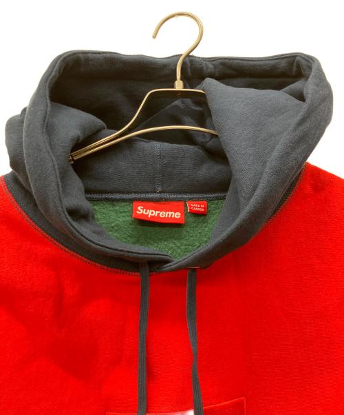 SUPREME（シュプリーム）SUPREME (シュプリーム) プルオーバーパーカー レッド×ブラウン×ネイビー×グリーン サイズ:XXLの古着・服飾アイテム