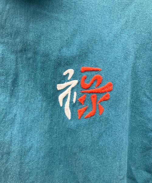 HOUSTON（ヒューストン）HOUSTON (ヒューストン) デニムジップジャケット グリーン サイズ:XXLの古着・服飾アイテム