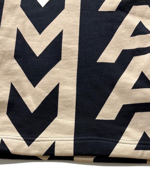 MARC JACOBS（マークジェイコブス）MARC JACOBS (マークジェイコブス) モノグラムオーバーサイズスウェットパンツ ベージュ×ブラック サイズ:Lの古着・服飾アイテム