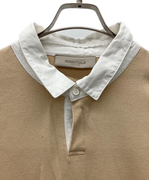 FOG ESSENTIALS（フィアオブゴッド エッセンシャル）FOG ESSENTIALS (フィアオブゴッド エッセンシャル) ワッフル長袖カットソー ベージュ×ホワイト サイズ:XXLの古着・服飾アイテム