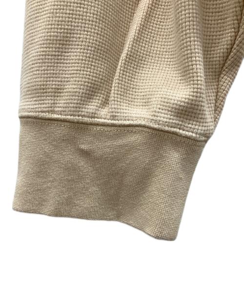 FOG ESSENTIALS（フィアオブゴッド エッセンシャル）FOG ESSENTIALS (フィアオブゴッド エッセンシャル) ワッフル長袖カットソー ベージュ×ホワイト サイズ:XXLの古着・服飾アイテム