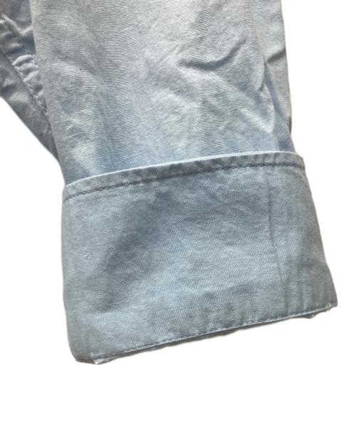 ZARA（ザラ）ZARA (ザラ) Harry Lambert (ハリー・ランバート) 刺繍入り長袖シャツ ライトブルー サイズ:XLの古着・服飾アイテム