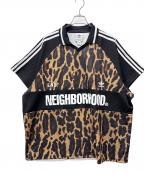 end.×adidas×NEIGHBORHOODエンド×アディダス×ネイバーフッド）の古着「半袖カットソー」｜ブラック×ブラウン