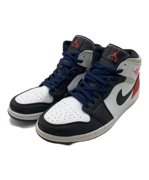 NIKE（ナイキ）NIKE (ナイキ) ミッドカットスニーカー ホワイト×ブラック×グリーン×レッド サイズ:28.5cmの古着・服飾アイテム