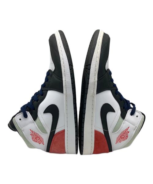 NIKE（ナイキ）NIKE (ナイキ) ミッドカットスニーカー ホワイト×ブラック×グリーン×レッド サイズ:28.5cmの古着・服飾アイテム