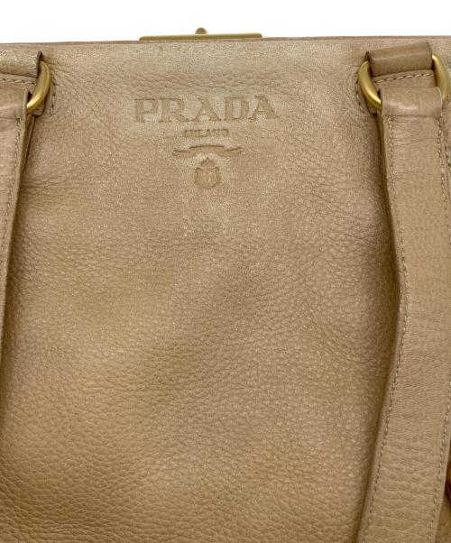 PRADA（プラダ）PRADA (プラダ) ハンドバッグ ライトブラウンの古着・服飾アイテム