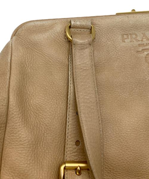 PRADA（プラダ）PRADA (プラダ) ハンドバッグ ライトブラウンの古着・服飾アイテム