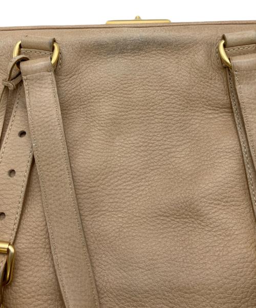 PRADA（プラダ）PRADA (プラダ) ハンドバッグ ライトブラウンの古着・服飾アイテム