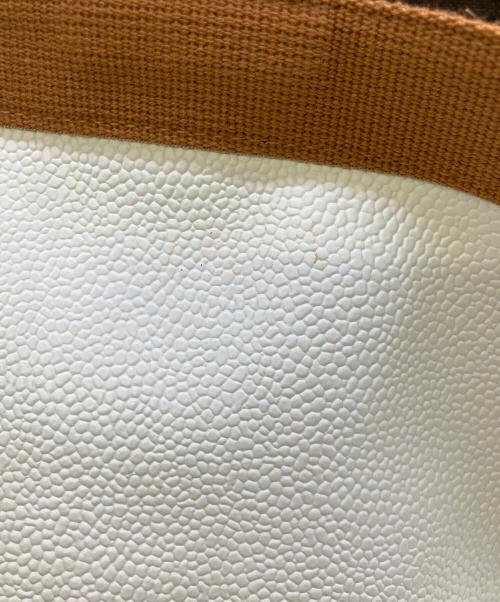 Herve Chapelier（エルベシャプリエ）Herve Chapelier (エルベシャプリエ) ハンドバッグ ホワイト×ブラウンの古着・服飾アイテム