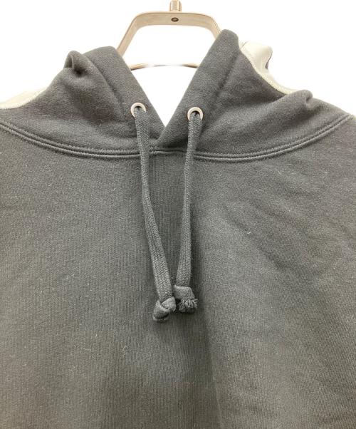 SUPREME（シュプリーム）SUPREME (シュプリーム) contrast hooded sweatshirt ブラック×ホワイト サイズ:Lの古着・服飾アイテム