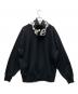 SUPREME (シュプリーム) contrast hooded sweatshirt ブラック×ホワイト サイズ:L：17000円