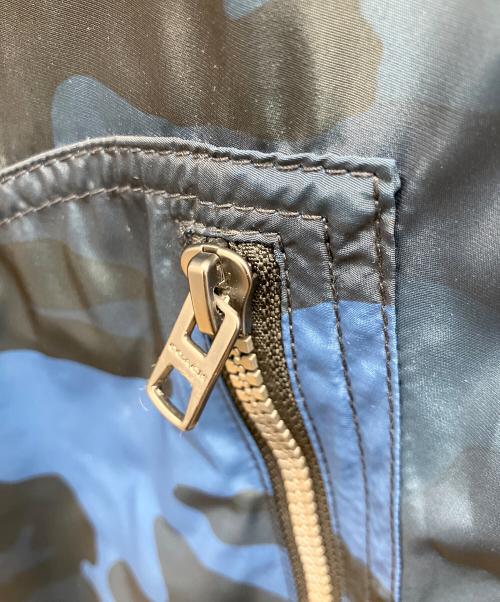 COACH（コーチ）COACH (コーチ) ナイロンジャケット ブルー×ネイビー サイズ:Ｍの古着・服飾アイテム