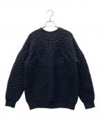 BATONERバトナ―）の古着「厚手ニット」｜ネイビー