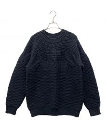 BATONER（バトナ―）の古着「厚手ニット」｜ネイビー