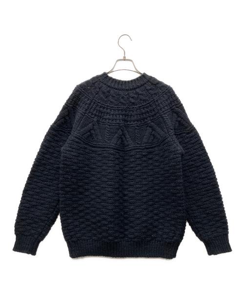 BATONER（バトナ―）BATONER (バトナ―) 厚手ニット ネイビー サイズ:2の古着・服飾アイテム