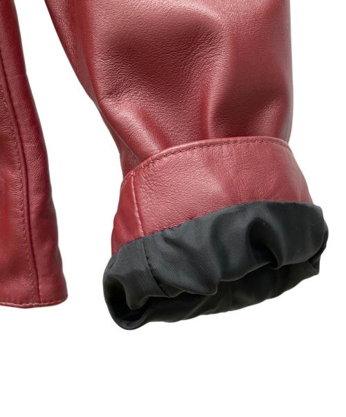 Liugoo Leathers（リューグーレザーズ）Liugoo Leathers (リューグーレザーズ) レザージャケット レッド サイズ:Lの古着・服飾アイテム