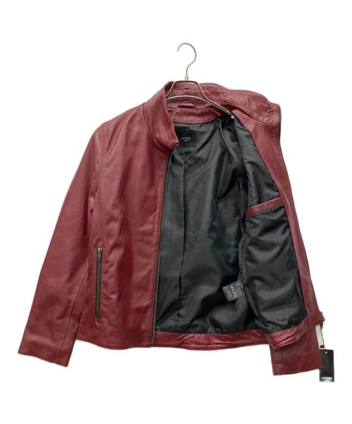 Liugoo Leathers（リューグーレザーズ）Liugoo Leathers (リューグーレザーズ) レザージャケット レッド サイズ:Lの古着・服飾アイテム