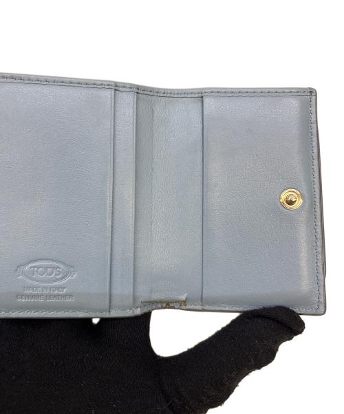 TOD'S（トッズ）TOD'S (トッズ) 3つ折り財布 スカイブルーの古着・服飾アイテム