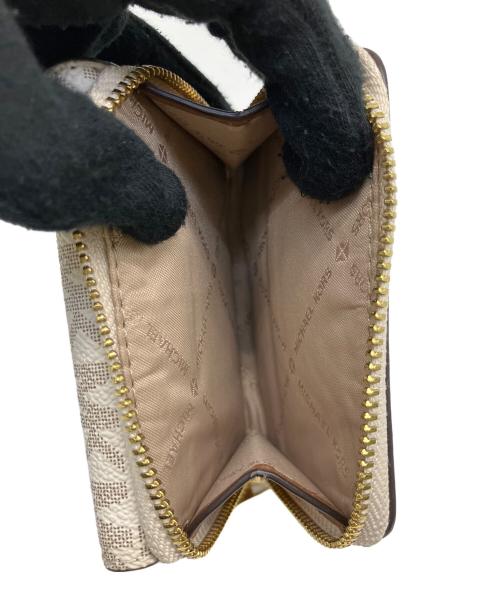 MICHAEL KORS（マイケルコース）MICHAEL KORS (マイケルコース) 3つ折り財布 ホワイトの古着・服飾アイテム