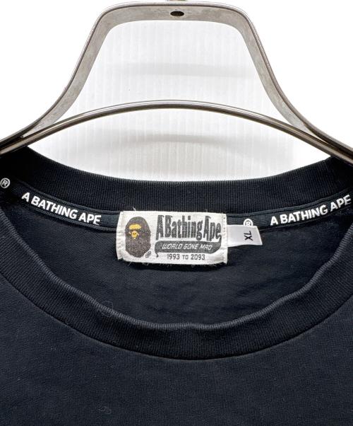 A BATHING APE（アベイシングエイプ）A BATHING APE (アベイシングエイプ) 長袖カットソー ブラック サイズ:XLの古着・服飾アイテム