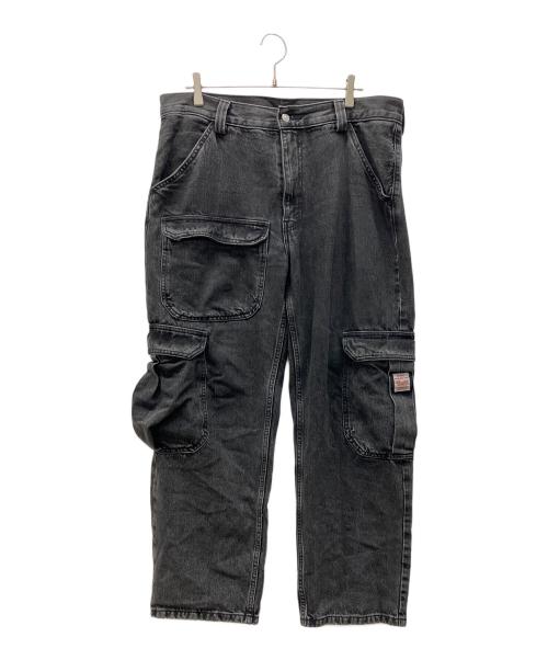 LEVI'S（リーバイス）LEVI'S (リーバイス) デニムカーゴパンツ ブラック サイズ:36の古着・服飾アイテム