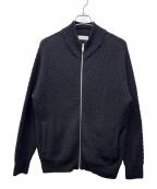 MACKINTOSH LONDONマッキントッシュ ロンドン）の古着「ロービングウールフルジップアップニット」｜ブラック