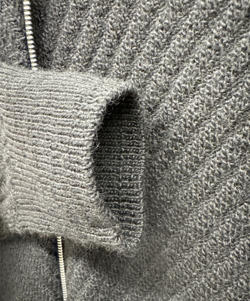 MACKINTOSH LONDON（マッキントッシュ ロンドン）MACKINTOSH LONDON (マッキントッシュ ロンドン) ロービングウールフルジップアップニット ブラック サイズ:Lの古着・服飾アイテム
