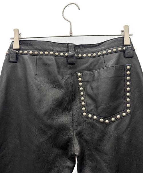 DOLCE & GABBANA（ドルチェ＆ガッバーナ）DOLCE & GABBANA (ドルチェ＆ガッバーナ) レザーパンツ ブラック サイズ:46の古着・服飾アイテム