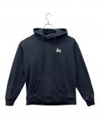 stussyステューシー）の古着「パーカー」｜ブラック