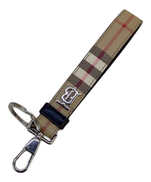 BURBERRY（バーバリー）BURBERRY (バーバリー) キーリング ベージュ×ブラックの古着・服飾アイテム