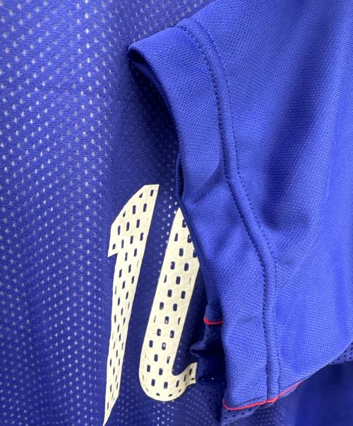 adidas（アディダス）adidas (アディダス) 半袖カットソー ブルー サイズ:Lの古着・服飾アイテム