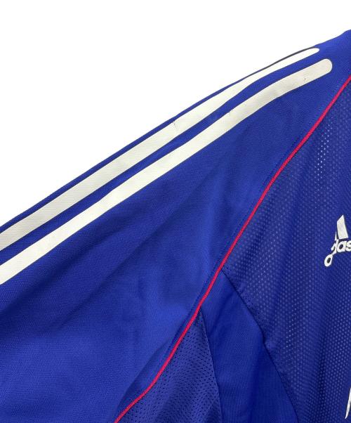 adidas（アディダス）adidas (アディダス) 半袖カットソー ブルー サイズ:Lの古着・服飾アイテム