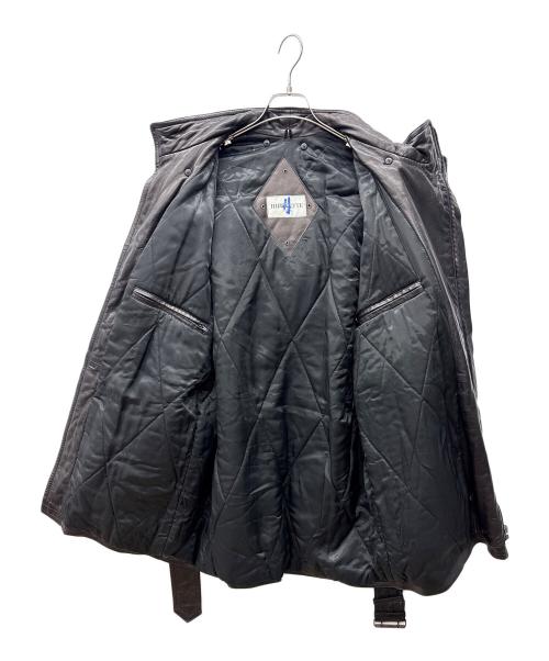 HIPPOLYTE（ヒッポリュテー）HIPPOLYTE (ヒッポリュテー) レザーコート ブラック サイズ:不明の古着・服飾アイテム