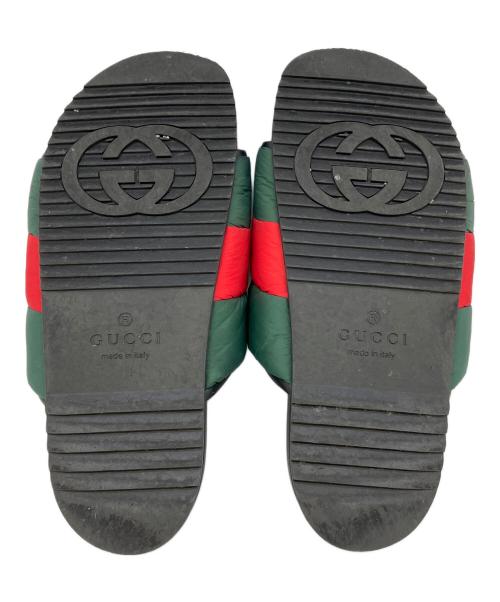 GUCCI（グッチ）GUCCI (グッチ) サンダル グリーン×レッド×ブラック サイズ:SIZE　40の古着・服飾アイテム