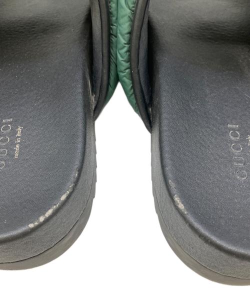 GUCCI（グッチ）GUCCI (グッチ) サンダル グリーン×レッド×ブラック サイズ:SIZE　40の古着・服飾アイテム