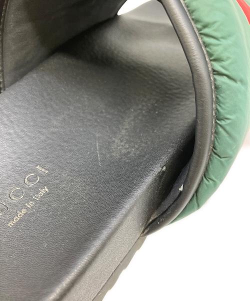 GUCCI（グッチ）GUCCI (グッチ) サンダル グリーン×レッド×ブラック サイズ:SIZE　40の古着・服飾アイテム