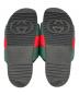 中古・古着 GUCCI (グッチ) サンダル グリーン×レッド×ブラック サイズ:SIZE　40：15000円