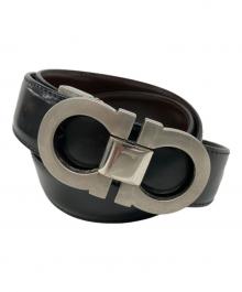 Ferragamo（フェラガモ）の古着「レザーベルト」｜ブラック
