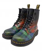 Dr.Martens 1460 TARTANドクターマーチン 1460 タータン）の古着「ブーツ」｜グリーン×レッド×ブラック