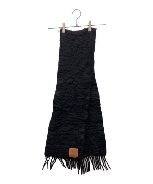 LOEWE（ロエベ）LOEWE (ロエベ) マフラー ブラックの古着・服飾アイテム