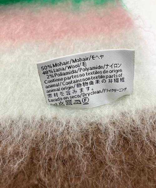 LOEWE（ロエベ）LOEWE (ロエベ) マフラー ブラウン×ピンク×グリーン×アイボリーの古着・服飾アイテム