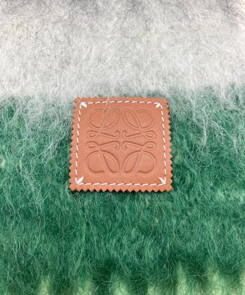 LOEWE（ロエベ）LOEWE (ロエベ) マフラー ブラウン×ブラック×グリーン×アイボリーの古着・服飾アイテム