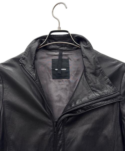 ripvanwinkle（リップヴァンウィンクル）RIPVANWINKLE (リップヴァンウィンクル) レザージャケット ブラック サイズ:4の古着・服飾アイテム