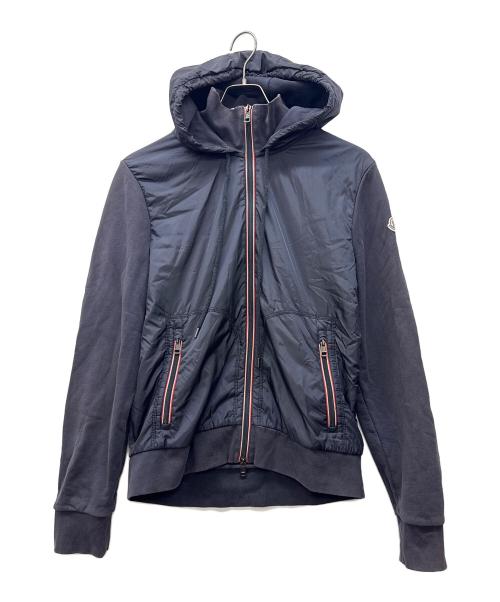 MONCLER（モンクレール）MONCLER (モンクレール) ジップカーディガン/MAGLIA CARDIGAN ネイビー サイズ:XLの古着・服飾アイテム
