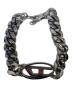 DIESEL (ディーゼル) オーバルロゴチェーンブレスレット シルバー：10000円