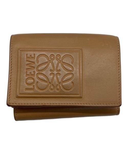LOEWE（ロエベ）LOEWE (ロエベ) 3つ折り財布 ブラウンの古着・服飾アイテム