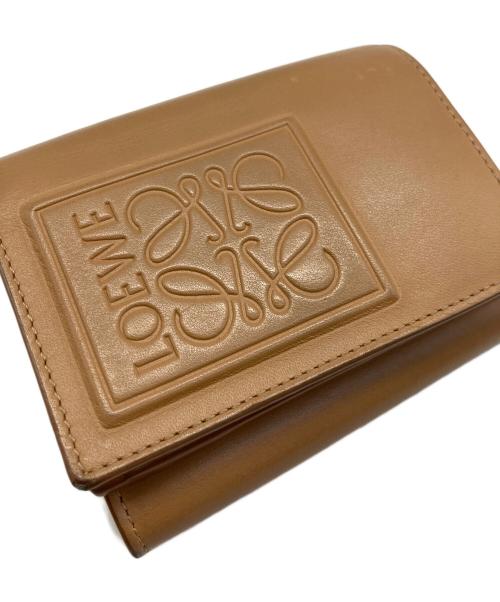 LOEWE（ロエベ）LOEWE (ロエベ) 3つ折り財布 ブラウンの古着・服飾アイテム