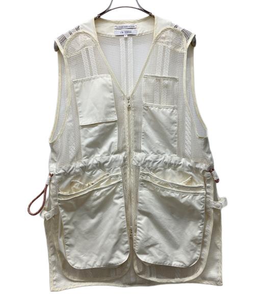 FUNCTIONALITY.CULTURE.EXPLORATION（ファンクショナリティ・カルチャー・エクスプロレーション）FUNCTIONALITY.CULTURE.EXPLORATION (ファンクショナリティ・カルチャー・エクスプロレーション) ピグメントダイユーティリティベスト ホワイト サイズ:freeの古着・服飾アイテム