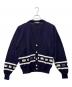 Christian Dior Sports（クリスチャン ディオールスポーツ）の古着「薄手カーディガン」｜ネイビー×ホワイト